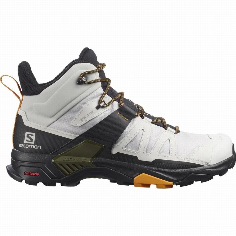 Salomon X Ultra 4 Mid Gore-tex Fjellsko Herre Hvite/Svart (PRI2288JM)